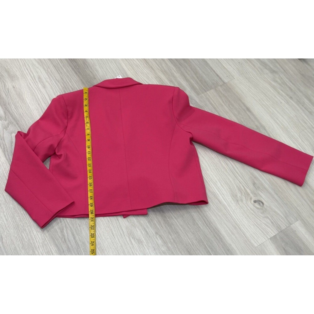MICHAEL Michael Kors Women's Blazer Pink Cropped Double Breasted NWT  Size Large - Picture 2 of 8